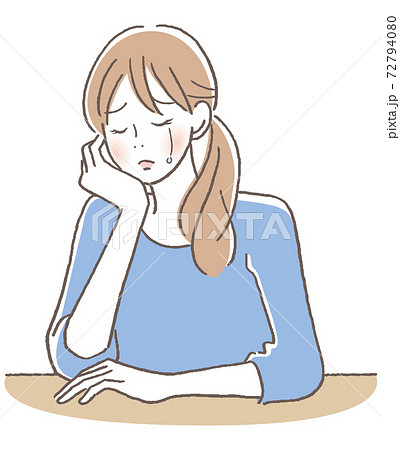 泣く女性 72794080