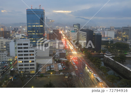 大分市街夕景 72794916