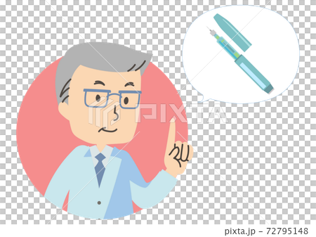 医師とインスリン注射のアイコン 医師とインスリン注射のアイコン 72795148