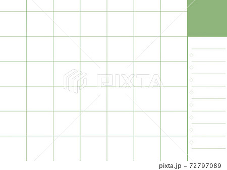 マンスリー カレンダー ブロック フリーのイラスト素材