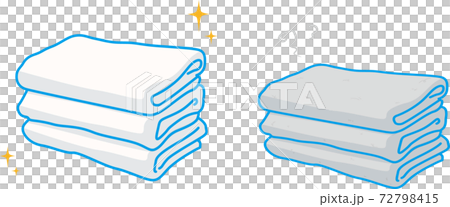 New bath towel and old bath towel 72798415