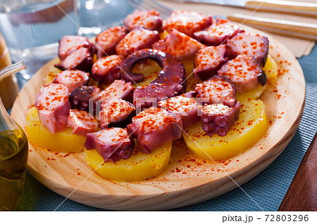 Galician style octopus 72803296