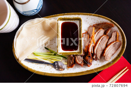 Traditional dish of Chinese cuisine is delicious Peking duck Traditional dish of Chinese cuisine is delicious Peking duck 72807694