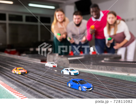 Models of race cars on track Models of race cars on track 72811082