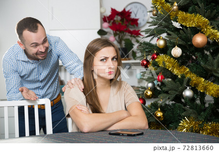 Man asking for forgiveness his wife 72813660