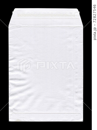 White paper mail envelope on a black background White paper mail envelope on a black background 72827546