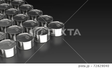 can top black background multiple left 3D Render 72829040