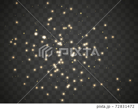 Glowing light on a transparent background. Glowing particles, magic glow. Sparkling light. Vector illustration Glowing light on a transparent background. Glowing particles, magic glow. Sparkling light. Vector illustration 72831472