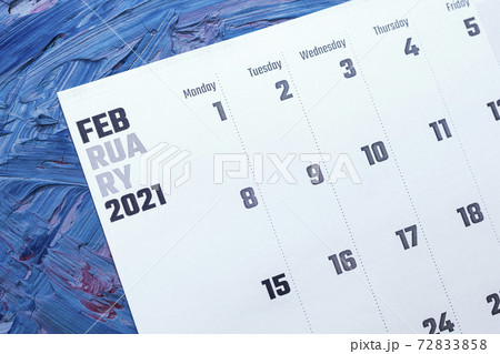 February 2021 calendar. Monthly calendar 72833858