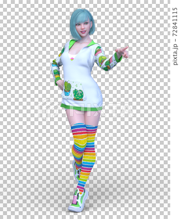 コスチュームガールのイラスト素材 72841115 Pixta