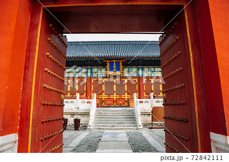 Temple of Heaven, historic architecture in Beijing, China 72842111