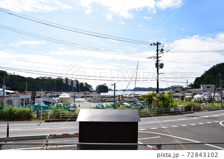 仙台駅から東名駅までの仙石線車窓からの風景 72843102