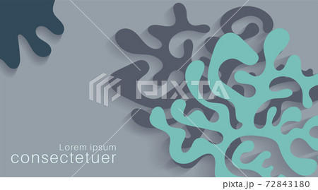 Abstract web templates with wavy cut out of paper layered shapes with realistic shadow. design vector background illustration Abstract web templates with wavy cut out of paper layered shapes with realistic shadow. design vector background illustration 72843180