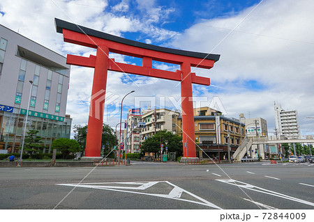 豊國神社参道入り口、中村の大鳥居〈愛知県名古屋市〉 72844009