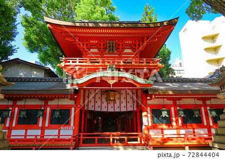 朱塗りの本殿が美しい、春日神社〈愛知県名古屋市〉 朱塗りの本殿が美しい、春日神社〈愛知県名古屋市〉 72844404