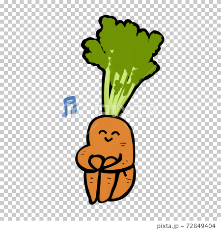 おもしろい野菜 人参 体育座り 訳あり野菜 おもしろい野菜 人参 体育座り 訳あり野菜 72849404