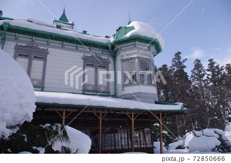雪の積もった真冬の盛美園④ 雪の積もった真冬の盛美園④ 72850666