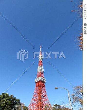 青空と東京タワー 72851385