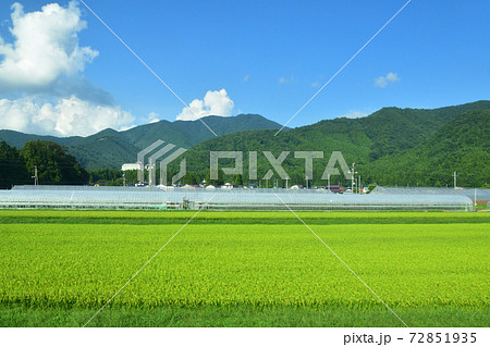郡山駅から会津若松駅までの磐越西線車窓からの風景 72851935