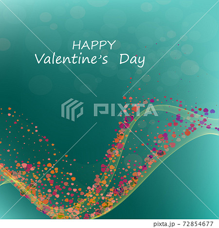Color hearts confetti. Right wave on blue valentine background. Vector illustration. Color hearts confetti. Right wave on blue valentine background. Vector illustration. 72854677