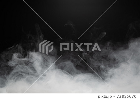 dense smoke on black background 72855670