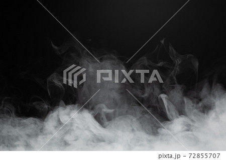 dense smoke on black background dense smoke on black background 72855707