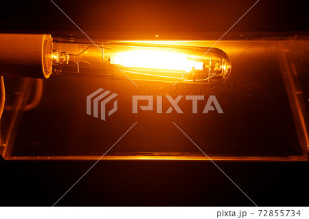 high pressure sodium lamp HPS orange light high pressure sodium lamp HPS orange light 72855734