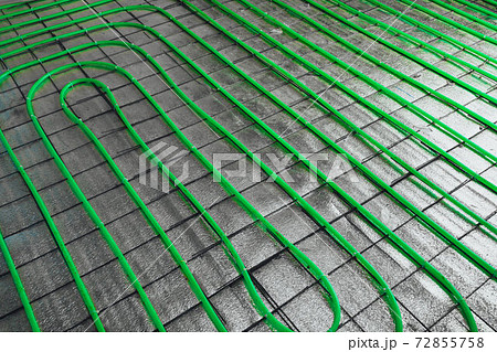 underfloor heating green pipeline installation underfloor heating green pipeline installation 72855758