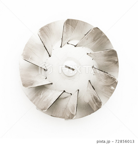 dirty duct fan propeller on white 72856013