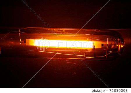 high pressure sodium lamp HPS orange light high pressure sodium lamp HPS orange light 72856093