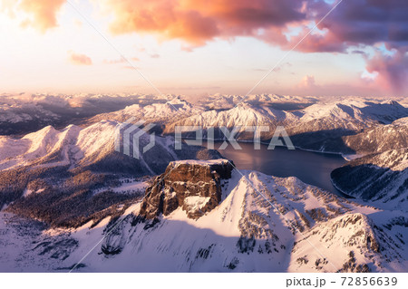 Beautiful aerial landscape view of Mountain Peaks Beautiful aerial landscape view of Mountain Peaks 72856639