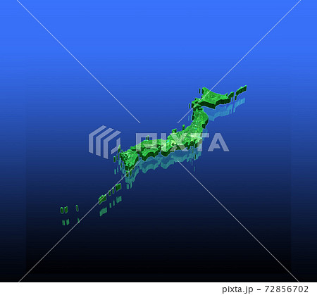 緑の日本地図 72856702