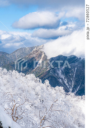 山岳風景 冬の燕岳 【長野県】の写真素材 [72860527] - PIXTA