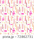 Bright and cheerful birthday candle seamless pattern 72862731