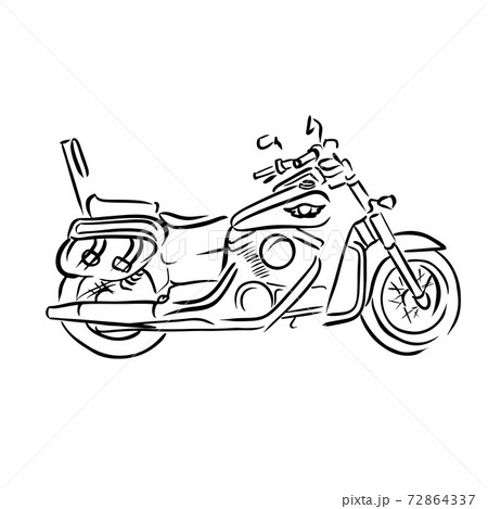 Scooter sketch. Bike print. Vector simple illustration. Scooter sketch. Bike print. Vector simple illustration. 72864337