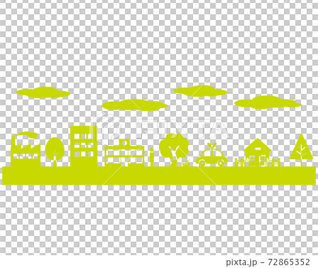 Cityscape vector illustration frame frame 72865352