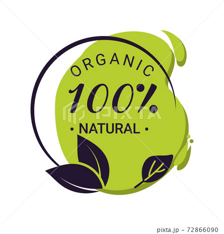 Guaranteed organic natural. Vector nutrition sticker eco Guaranteed organic natural. Vector nutrition sticker eco 72866090