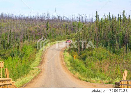 Road in Alaska Road in Alaska 72867128