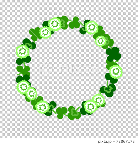 White clover circle frame White clover circle frame 72867178