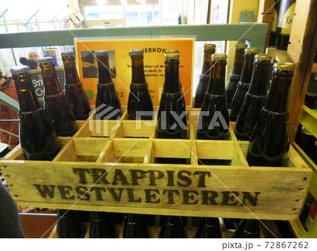 幻のトラピストビール、Westvleteren(ウエストフレテレン)の写真素材