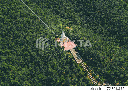 Big White Buddha, Wat Phra That Mae Yen in Pai, Mae Hong Son, Chiang Mai, thailand 72868832