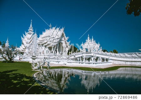 Wat Rong Khun, the White Temple in Chiang Rai, Chiang Mai province, Thailand Wat Rong Khun, the White Temple in Chiang Rai, Chiang Mai province, Thailand 72869486
