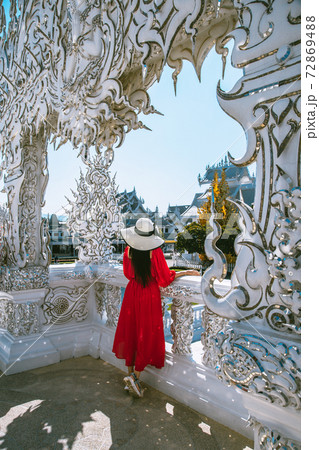 Wat Rong Khun, the White Temple in Chiang Rai, Chiang Mai province, Thailand 72869488