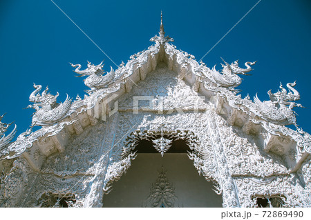 Wat Rong Khun, the White Temple in Chiang Rai, Chiang Mai province, Thailand 72869490