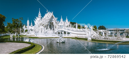 Wat Rong Khun, the White Temple in Chiang Rai, Chiang Mai province, Thailand 72869542