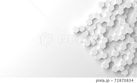 六角形のオブジェの背景3dイラストのイラスト素材