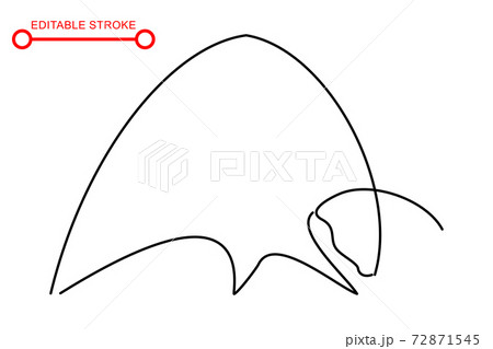 Chinese new year sign. Abstract ox, bull, cow. Lunar horoscope sign 72871545