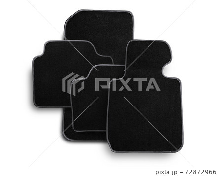 Set of summer car mats isolated on white background. 72872966