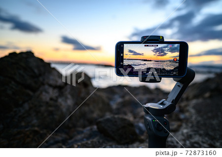 夕焼けのタイムラプス撮影 72873160