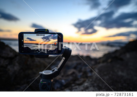 夕焼けのタイムラプス撮影 72873161